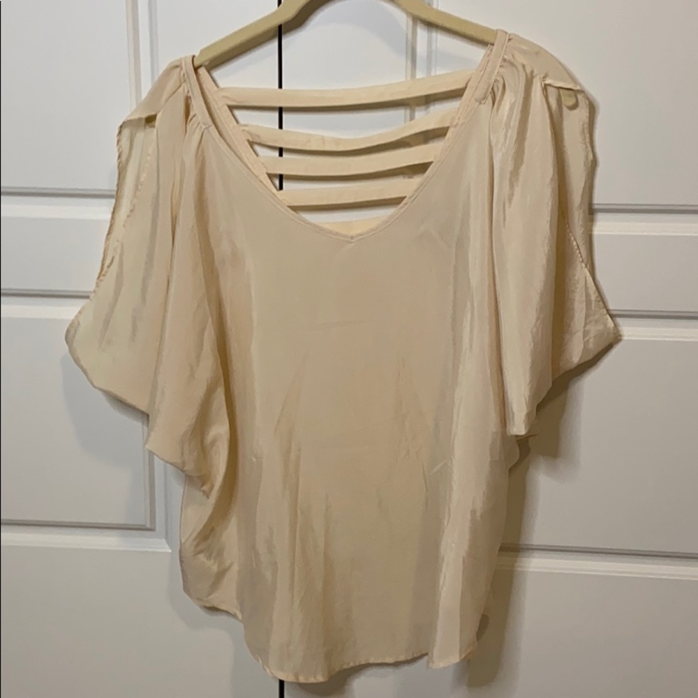 BCBGeneration cream loose blouse